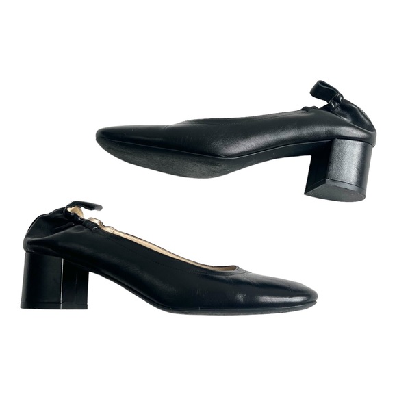 Everlane Black The Italian Leather Day Heel - FIT LIKE A 9.5 (shoe says 10) - Picture 2 of 8